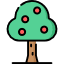Glyph icon Tree with fruit